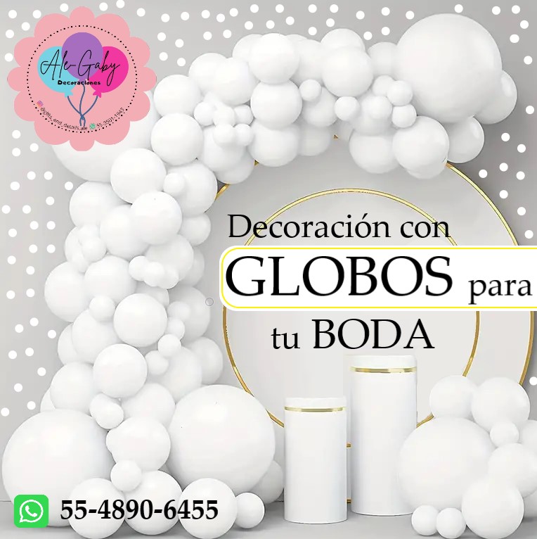 Decoración con globos para tu Boda